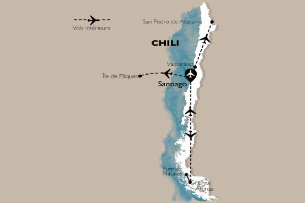 Circuit Beautés Sauvages du Chili et Ile de Pâques santiago Chili