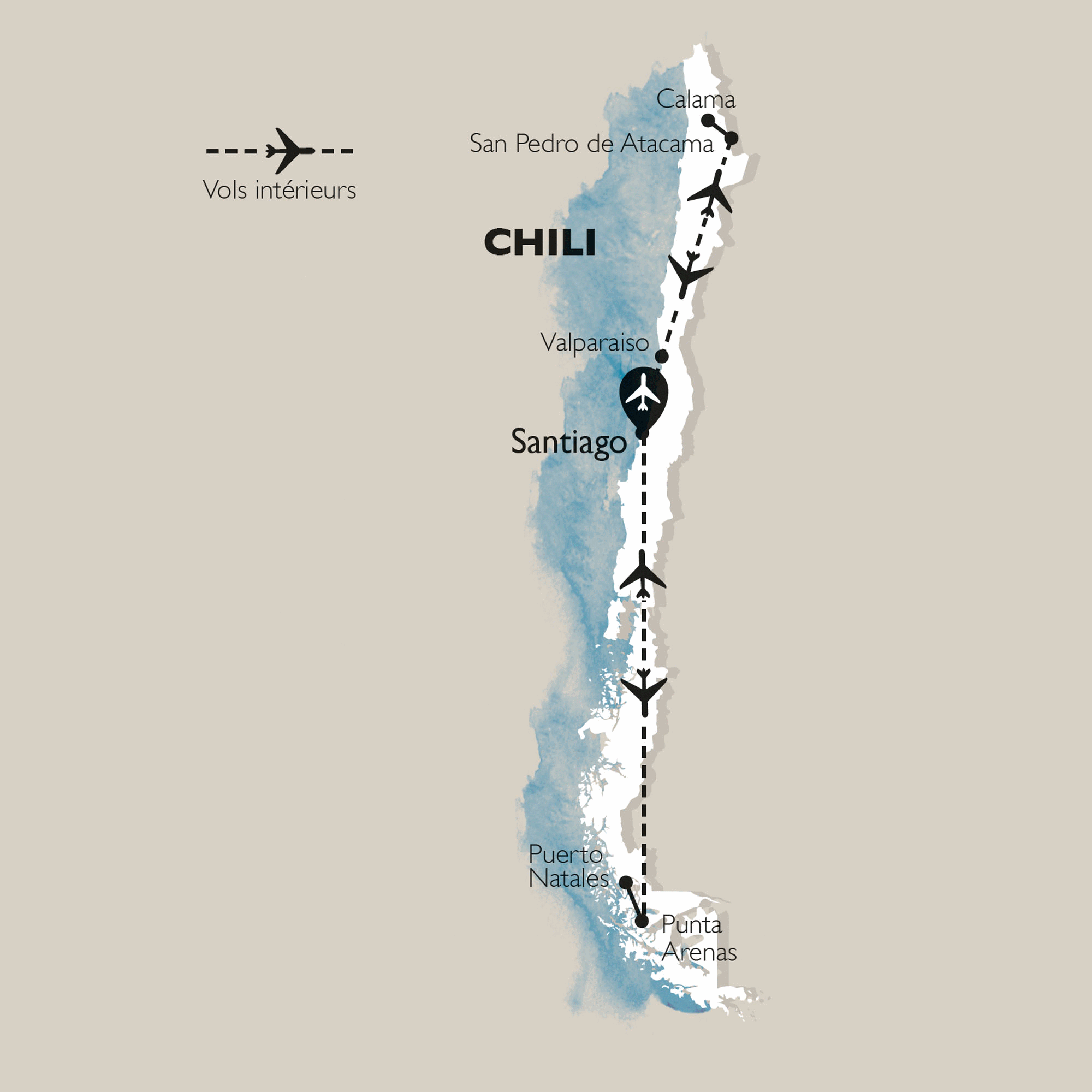 Circuit Chili : Beautés sauvages (9N) santiago Chili