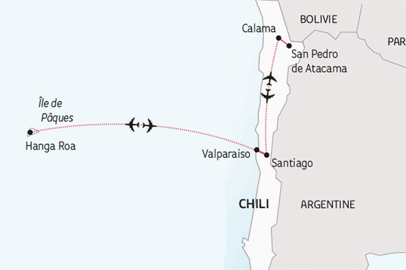Circuit Le Chili et l'île de Pâques santiago Chili