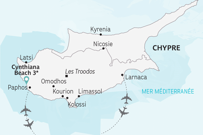 Circuit Mosaïque chypriote paphos Chypre