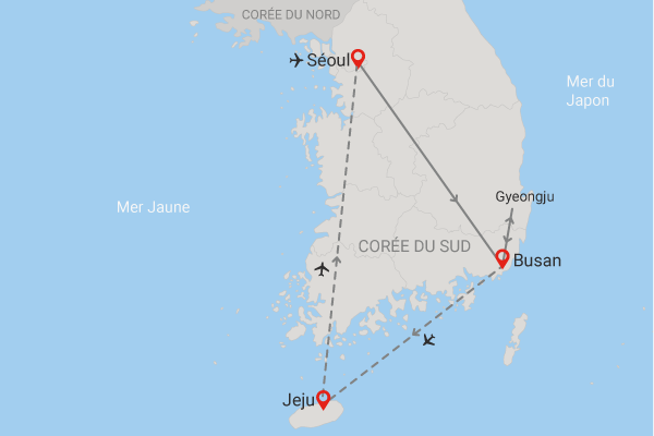 Circuit Les essentiels de Corée du Sud en liberté et extension île de Jeju Seoul Coree