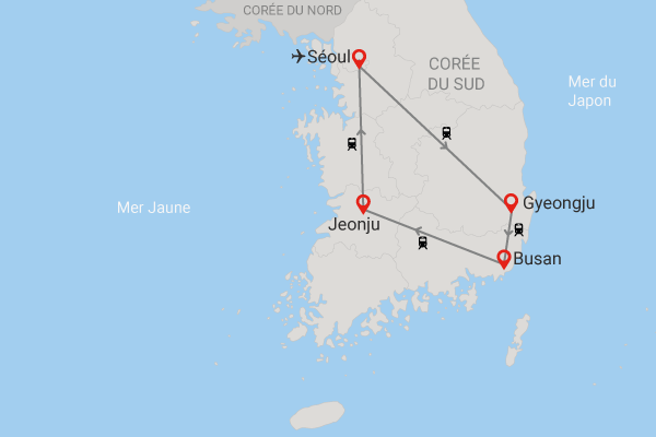 Circuit Voyage en liberté, La Corée au fil des rails seoul Coree