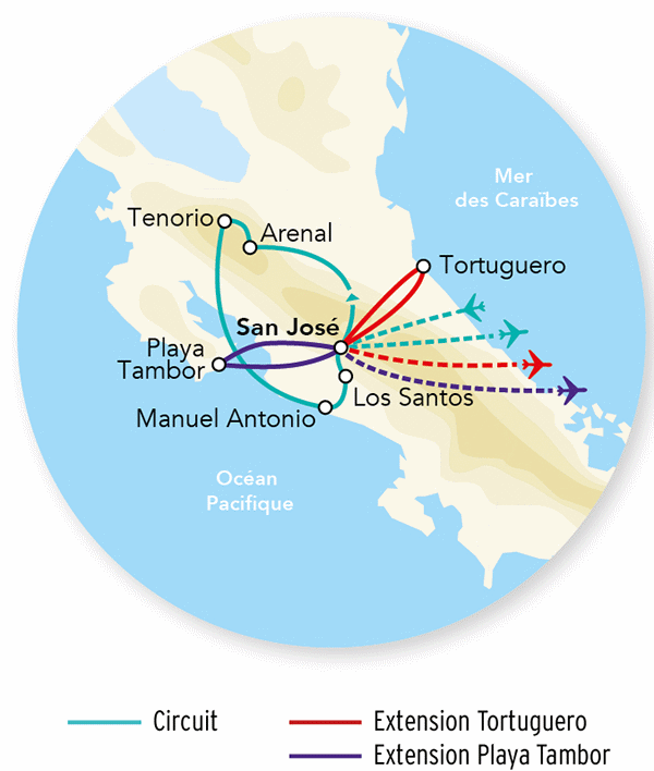Circuit Explorations du Costa Rica & Extension Playa Tambor - Limité à 14 pers. san_jose Costa Rica