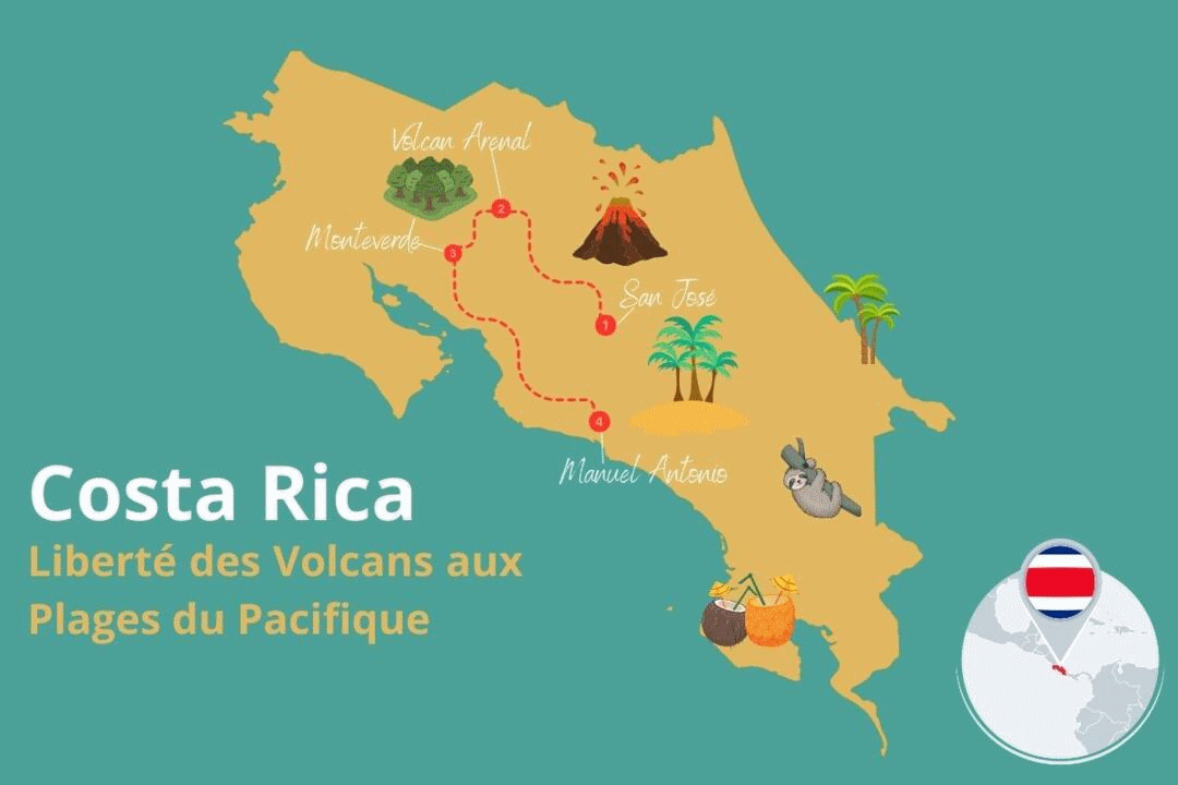 Mon Circuit Liberté des Volcans aux Plages du Pacifique san_jose Costa Rica