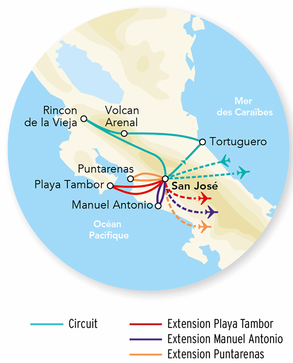 Circuit Splendeurs du Costa Rica & Extension Puntarenas - Limité à 18 pers. san_jose Costa Rica