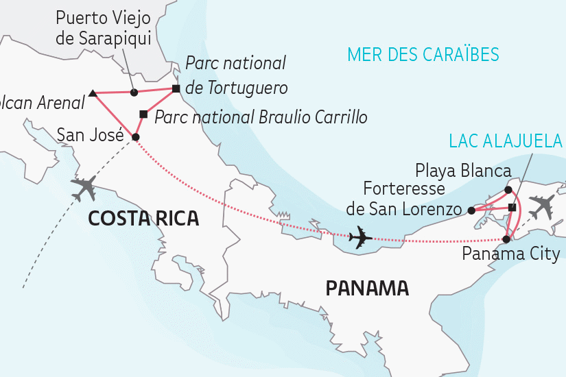 Combiné circuit et hôtel Le Costa Rica et le Panama san_jose Costa Rica