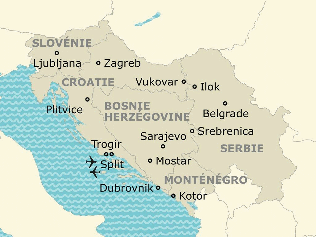 Circuit L'ex-Yougoslavie en 5 pays split Croatie