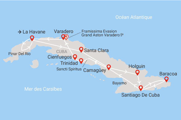 Circuit Grand Tour de Cuba en privatif la_havane Cuba