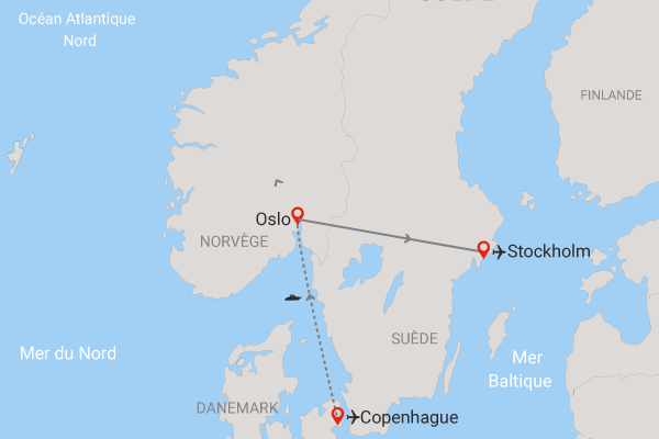 Circuit Charmes des 3 capitales scandinaves copenhague Danemark