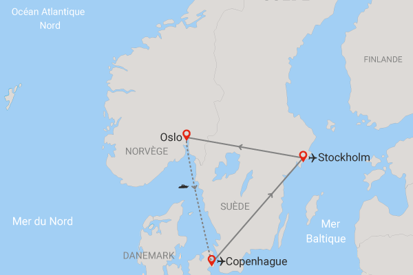 Circuit Charmes des 3 capitales scandinaves copenhague Danemark