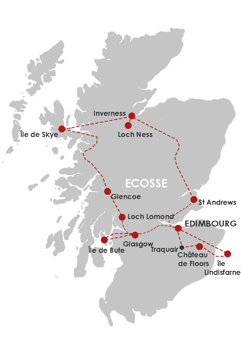 Circuit Grand Tour d'Écosse edimbourg Ecosse