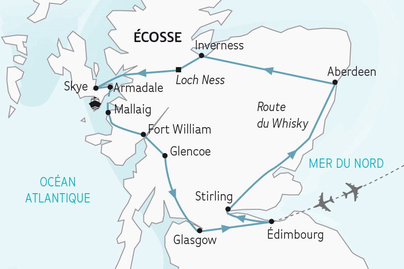 Circuit Merveilles d'Ecosse edimbourg Ecosse