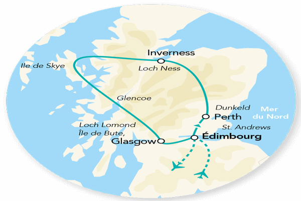 Circuit Splendeurs de l'Ecosse 2023 edimbourg Ecosse