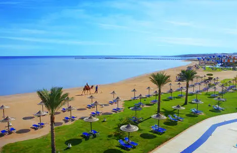 Plage - Hôtel Jaz Aquamarine 5* Hurghada Egypte