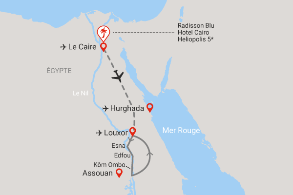 Combiné croisière et hôtel Isis (Le Caire et croisière Framissima Gloire des pharaons à bord du Framissima Monica) avec 16 visites le_caire Egypte