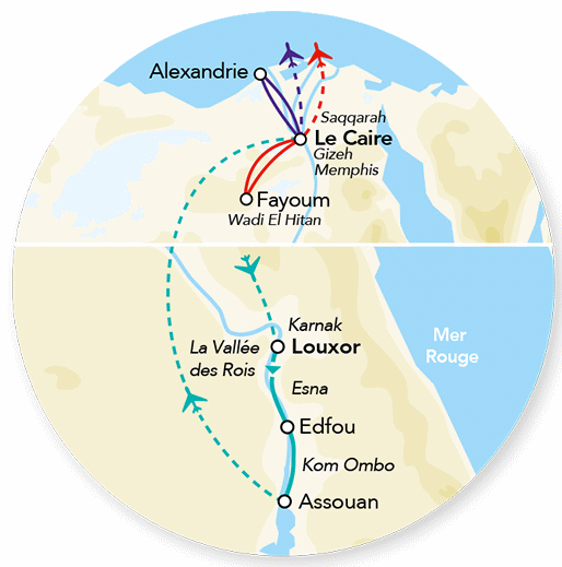 Combiné croisière et hôtel Immersion exclusive du Nil aux Pyramides - Limité à 14 pers. louxor Egypte