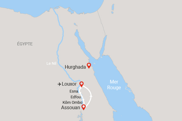 Croisière Merveilles au Fil du Nil (avec 6 visites) louxor Egypte