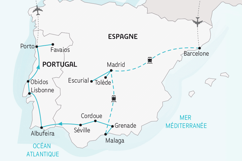 Circuit La Grande Traversée de la Péninsule Ibérique barcelone Espagne