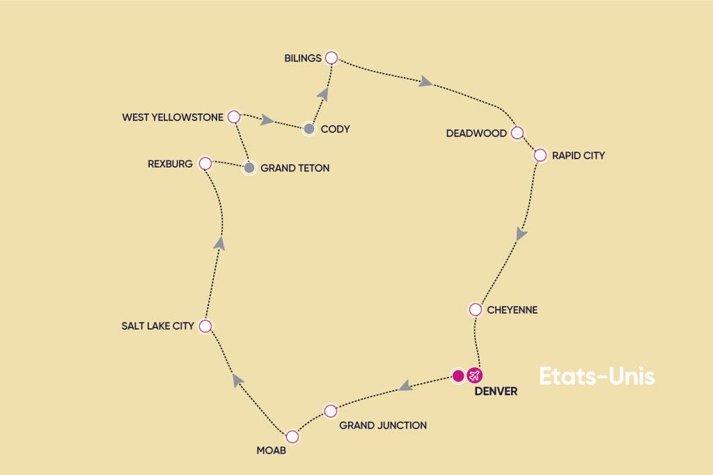 Circuit Ouest Sauvage denver Etats-Unis