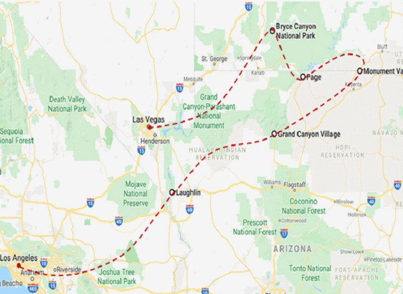 Autotour Cities & Parks los_angeles Etats-Unis