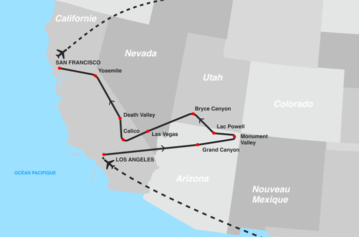 Circuit Ouest Express 2026 los_angeles Etats-Unis