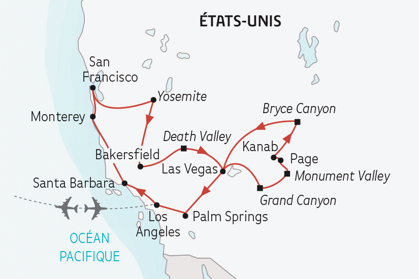 Circuit Petit groupe - De Monument Valley à l'Océan Pacifique, les légendes de l'Ouest los_angeles Etats-Unis