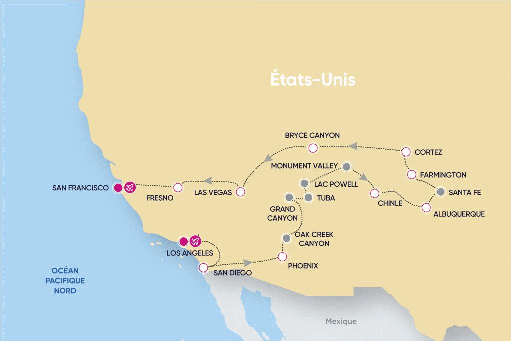 Circuit Villes et Parcs Mythiques de l'Ouest los_angeles Etats-Unis