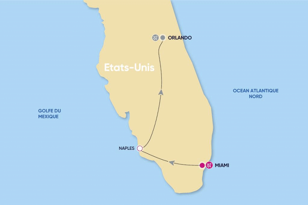 Autotour Le Meilleur de la Floride 2/ miami Etats-Unis