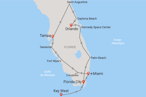 Circuit Sites mythiques de Floride et extension Miami miami Etats-Unis