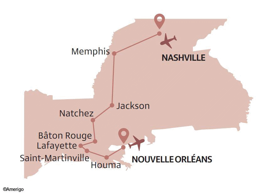 Circuit Jazz, Blues & Bayous - Limité à 11 pers. nashville Etats-Unis