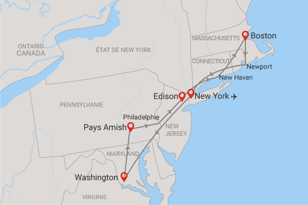 Circuit Panorama des Capitales de l'Est Américain et extension New York new_york Etats-Unis