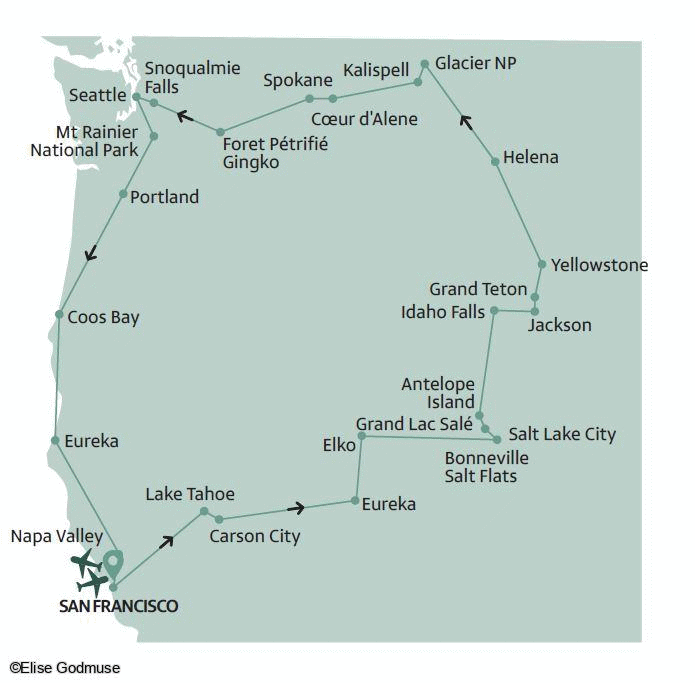 Circuit Immersion dans le Grand Ouest Américain Vols flexi - 12 personnes maximum san_francisco Etats-Unis
