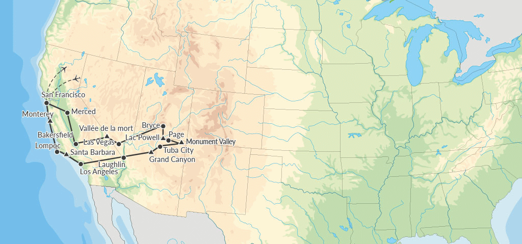 Circuit Parcs de l'Ouest en mini groupe san_francisco Etats-Unis