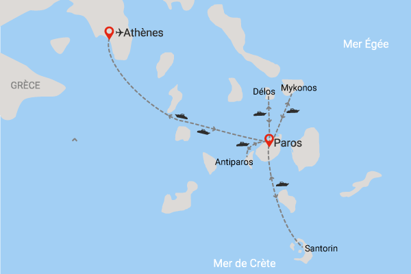 Circuit À la découverte des Cyclades depuis Paros athenes Grece