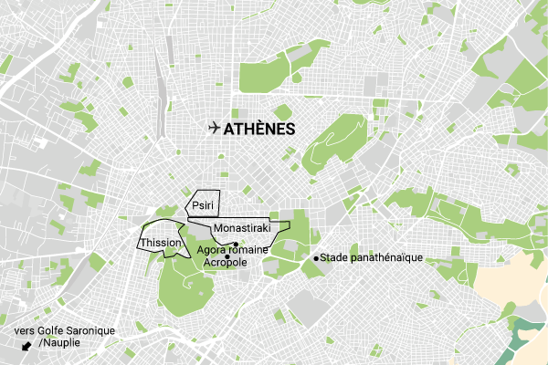Circuit Athènes autrement athenes Grece