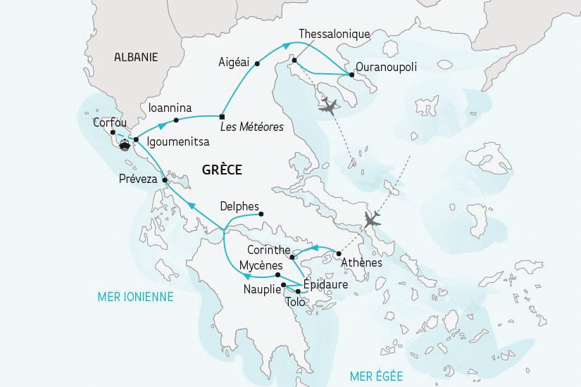 Circuit La Grèce, d'Athènes à Thessalonique athenes Grece
