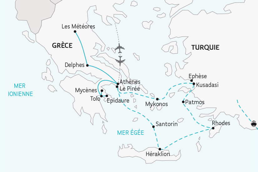 Combiné croisière et hôtel La Grèce, entre terre et mer athenes Grece