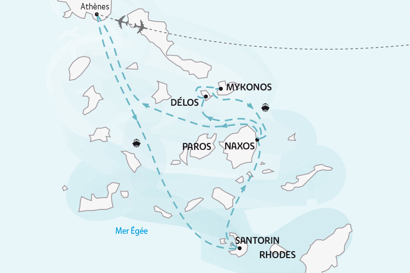 Circuit Les Cyclades, Magie des îles grecques Athenes Grece