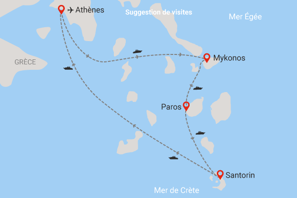 Combiné hôtels Combiné 3 îles : Mykonos - Paros - Santorin en 15 jours mykonos Grece