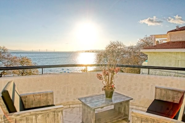 Terrasse - Hôtel Nafpaktos (sans transport) 3* Nafpaktos Grece