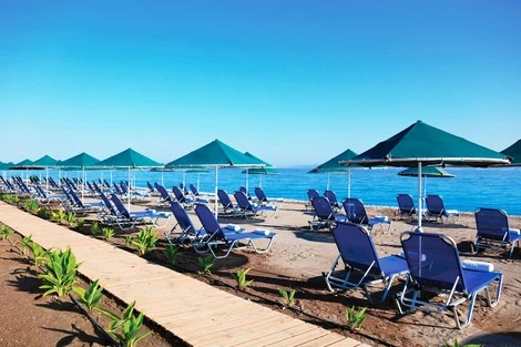 Plage - Hôtel Labranda Blue Bay Resort 4* Rhodes Grece