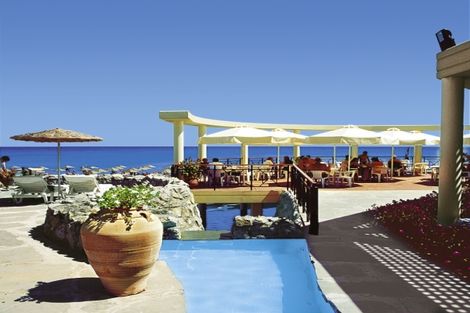 Terrasse - Hôtel Calypso Beach 4* Rhodes Grece