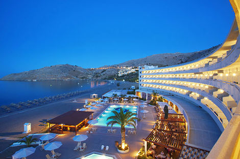 Vue panoramique - Hôtel TUI Sensimar Lindos Bay Resort & Spa 4* Rhodes Grece
