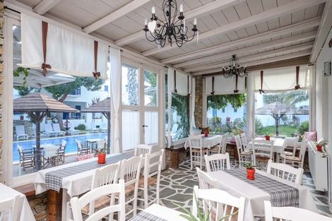 Restaurant - Hôtel Alkyoni Beach 3* sup Santorin Grece