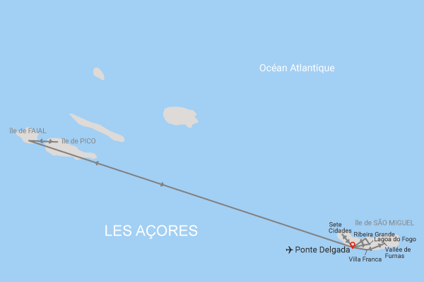 Circuit Combiné 3 îles ponta_delgada Iles Des Acores