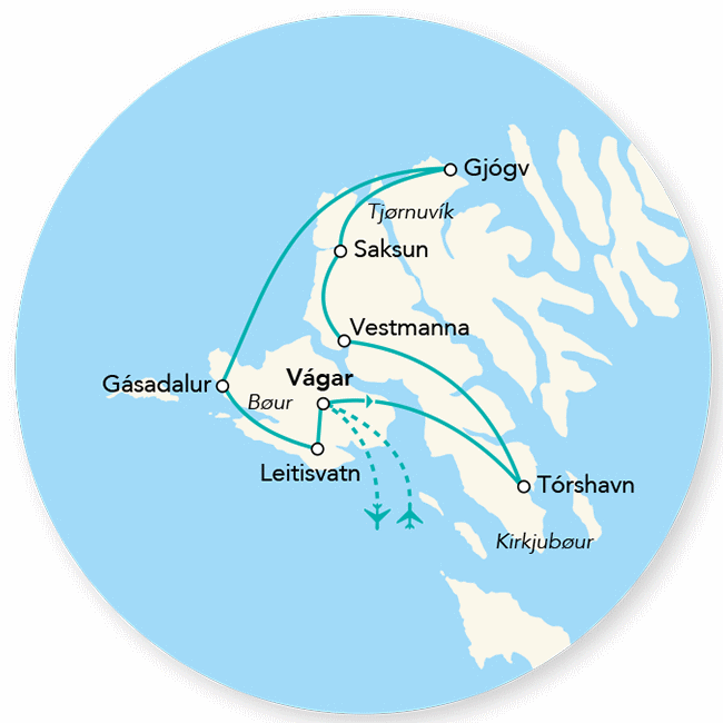 Circuit Splendeurs des Îles Féroé vagar Iles Féroé