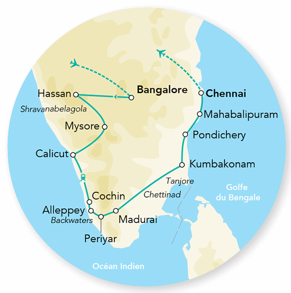 Circuit Merveilles de l'Inde du Sud - Limité à 24 pers. bangalore Inde