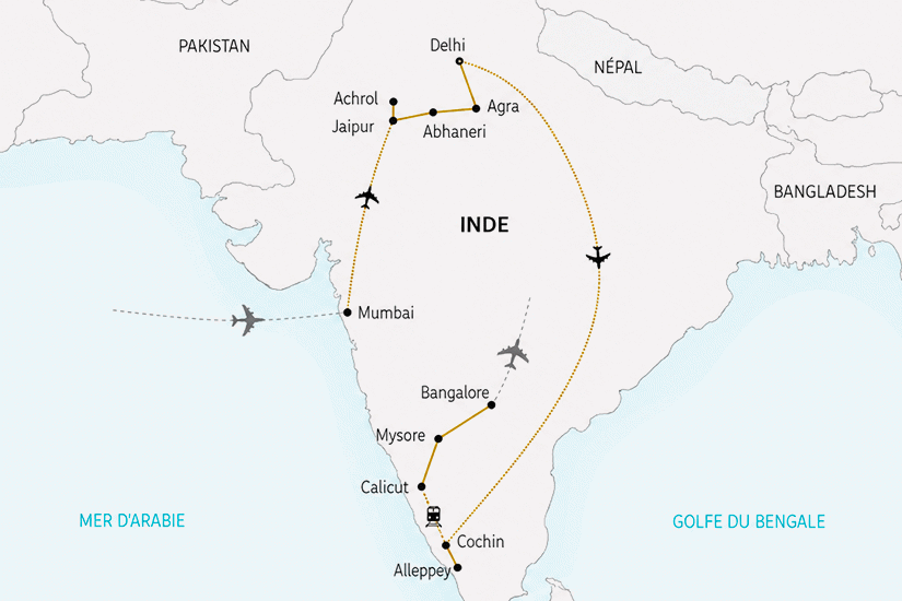 Circuit Mosaïque indienne du Nord au Sud - Bollywood, Maharajahs et Backwaters bombay Inde
