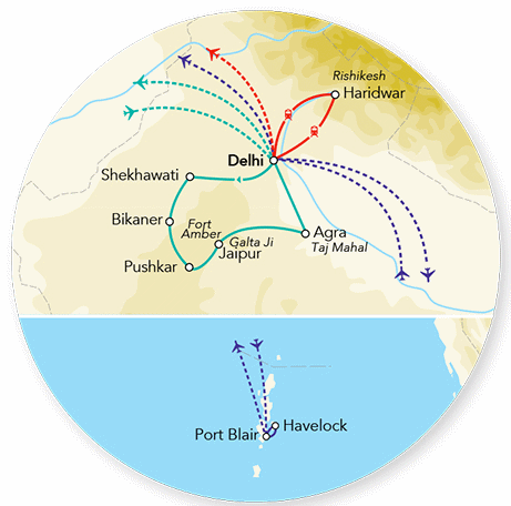 Circuit Splendeurs de l'Inde du Nord & Extension Archipel des Andaman - Spécial Fête de Diwali - Limité à 24 pers. delhi Inde