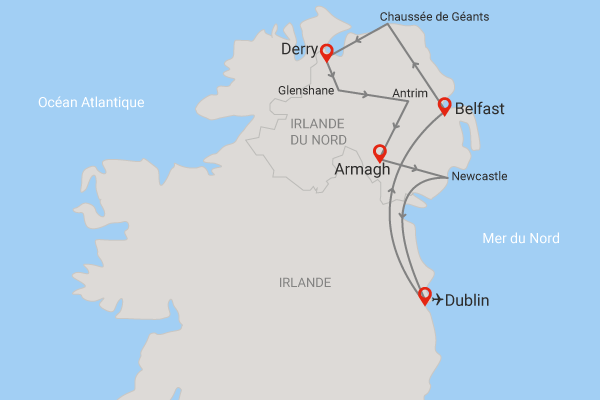 Circuit Attachante Irlande du Nord dublin Irlande